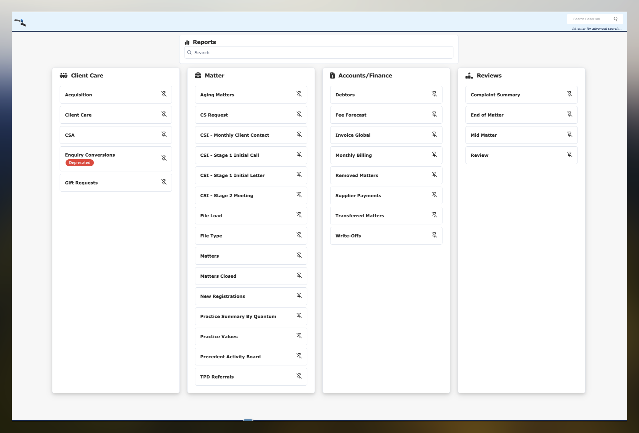 Release: Reports Centralisation